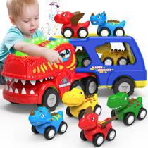 Toy Car HEGUD Dinosaur Vehicle Trucks para meninos de 1 a 5 anos