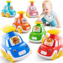 Toy Car Jusmile Press and Go para crianças de 1 a 2 anos com 6 carros