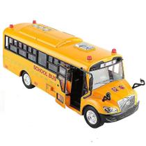 Toy Car Oversized Diecast Pull Back School Back com som e luz