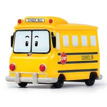 Toy Car Robocar Poli School Bus Metal fundido para crianças de 1 a 5 anos