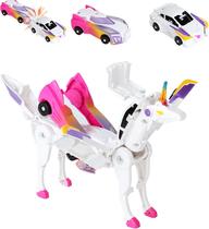 Toy Car Robot Unicorn Transforming para crianças pequenas, azul