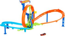 Toy Car Track Set Hot Wheels Launch Loop com veículo fundido Toy Car Track Set Hot Wheels Launch Loop com veículo fundido