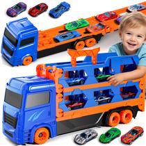 Toy Car Track Set iHaha Transport Truck para crianças de 3 a 6 anos