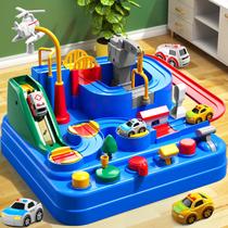 Toy Car Track TEMI City Rescue com 3 carros para crianças de 3 a 7 anos