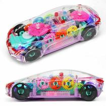 Toy Car Wokex LED Light Music transparente para crianças de 2 a 8 anos