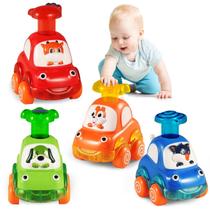 Toy Cars ALASOU Animal para menino de 1 a 2 anos com 4 motoristas Toy Cars ALASOU Animal para menino de 1 a 2 anos com 4 motoristas