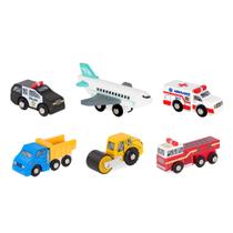 Toy Cars Battat Miniature Wooden Classic 6 unidades de 3 anos ou mais Toy Cars Battat Miniature Wooden Classic 6 unidades de 3 anos ou mais