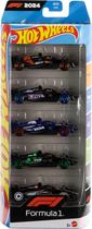 Toy Cars Hot Wheels Formula 1, pacote com 5 unidades fundidas sob pressão, escala 1:64