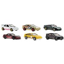 Toy Cars Hot Wheels HW Legends, pacotes múltiplos para 6 carros, escala 1:64