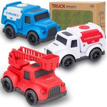 Toy Cars UOYLEYVN City Rescue 3 em 1 para crianças de 1 a 3 anos com BPA