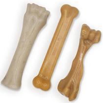 Toy Chew Toy Nylabone Gourmet Style Strong Chew para cães, pacote com 3