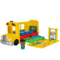 Toy CocoMelon Transforming School Time Bus com luzes e sons