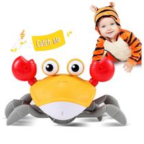 Toy Crawling Crab Control Future para bebês Tummy Time 0-12m
