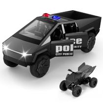Toy Cybertruck ZOCBOYO Metal fundido sob pressão à escala 1/24 com som e luz Toy Cybertruck ZOCBOYO Metal fundido sob pressão à escala 1/24 com som e luz