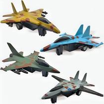 Toy Diecast Fighter Jets Pullback Airplane, pacote com 4 crianças a partir de 3 anos