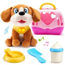 Toy Dog JOYIN Play Puppy com transportador e acessórios para crianças