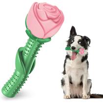 Toy Dog Toy Rosebud Teething Stick para mastigadores agressivos