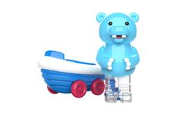 Toy Educational Insights Zoomigos Hippo com Rowboat Zoomer