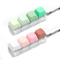 Toy Fidget Keyboard Toy Mintcaps, 2 peças, chaveiro Clicker