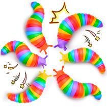 Toy Fidget Slug Cevioce, 6 unidades para crianças a partir de 3 anos, alívio do estresse e autismo