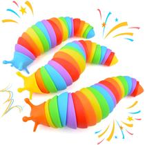 Toy Fidget Slug Cevioce Sensory para crianças e adultos, 3 unidades