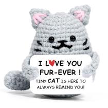 Toy Figure AiCase Crochet Cat, presente de Dia dos Namorados