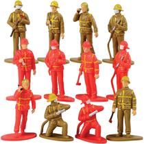 Toy Figures U. S. Toy Firefighter, pacote com 12 unidades para crianças a partir de 3 anos Toy Figures U. S. Toy Firefighter, pacote com 12 unidades para crianças a partir de 3 anos