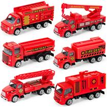 Toy Fire Truck Bloolilies Diecast, pacote com 6 unidades para crianças de 3 a 5 anos