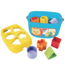 Toy Fisher-Price Baby's First Blocks com 10 blocos coloridos