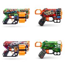 Toy Foam Dart Blaster XSHOT Skins Dread & Menace, pacote com 4