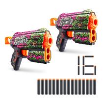 Toy Foam Dart Blaster XShot Skins Flux Zombie Stomper, pacote com 2