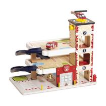 Toy Garage Le Toy Van Wooden Fire & Rescue de 3 andares TV453