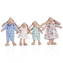 Toy Giant Bean Bunny Toys Easter Bunny 4 unidades para crianças