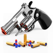 Toy Gun Foam Blaster Soft Bullet Revolver Xuyongjun Silver