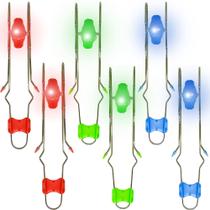 Toy Haconba Retro Light Up Gyro Wheels Rail Twirler, pacote com 6