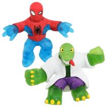 Toy Heroes of Goo Jit Zu Marvel Goo Shifters Homem-Aranha VS Lagarto