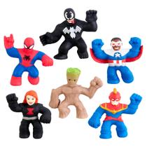 Toy Heroes of Goo Jit Zu Marvel Minis Mega 6, pacote com 2,5 cm de altura