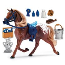 Toy Horse Sunny Days Appaloosa com cabeça e som móveis