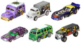 Toy Hot Wheels Pop Culture Batman-Cast, pacote com 6 unidades para crianças Toy Hot Wheels Pop Culture Batman-Cast, pacote com 6 unidades para crianças