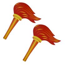 Toy ibasenice Simulation Torch Kids Playset Paperboard x2