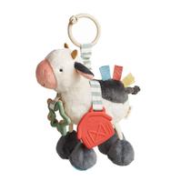 Toy Itzy Ritzy Link & Love para carrinho de bebê ou cadeirinha de carro (vaca)