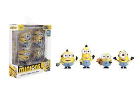 Toy Jada Despicable Me Minions Metalfigs, pacote com 4 unidades, 2,5 cm, Wave 1