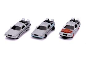 Toy Jada Toys Back to the Future 1.65 Nano, pacote com 3 peças fundidas Toy Jada Toys Back to the Future 1.65 Nano, pacote com 3 peças fundidas