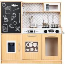 Toy Kitchen Best Choice Products Pretend Play Wooden com acessórios