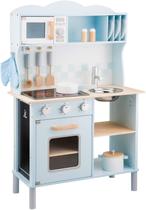 Toy Kitchen New Classic Toys Blue Wooden com cozinha elétrica