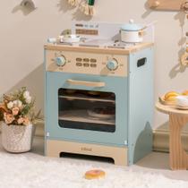 Toy Kitchen Oven Playset ROBOTIME Montessori com brinquedos de comida Toy Kitchen Oven Playset ROBOTIME Montessori com brinquedos de comida