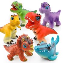 Toy LEWAN Dinosaur Adventure Crew 6 em 1 para crianças de 3 anos ou mais