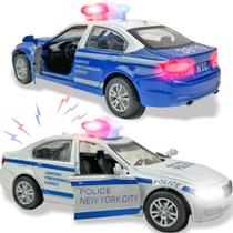 Toy Liberty Imports Metal Diecast NY Police Cars, pacote 1:32