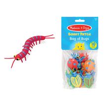 Toy Melissa & Doug Sunny Patch Bag of Bugs, 10 peças para crianças a partir de 3 anos