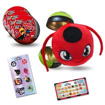 Toy Miraculous Ladybug MiraBall 3 em 1 Surprise, pacote com 3 unidades para crianças